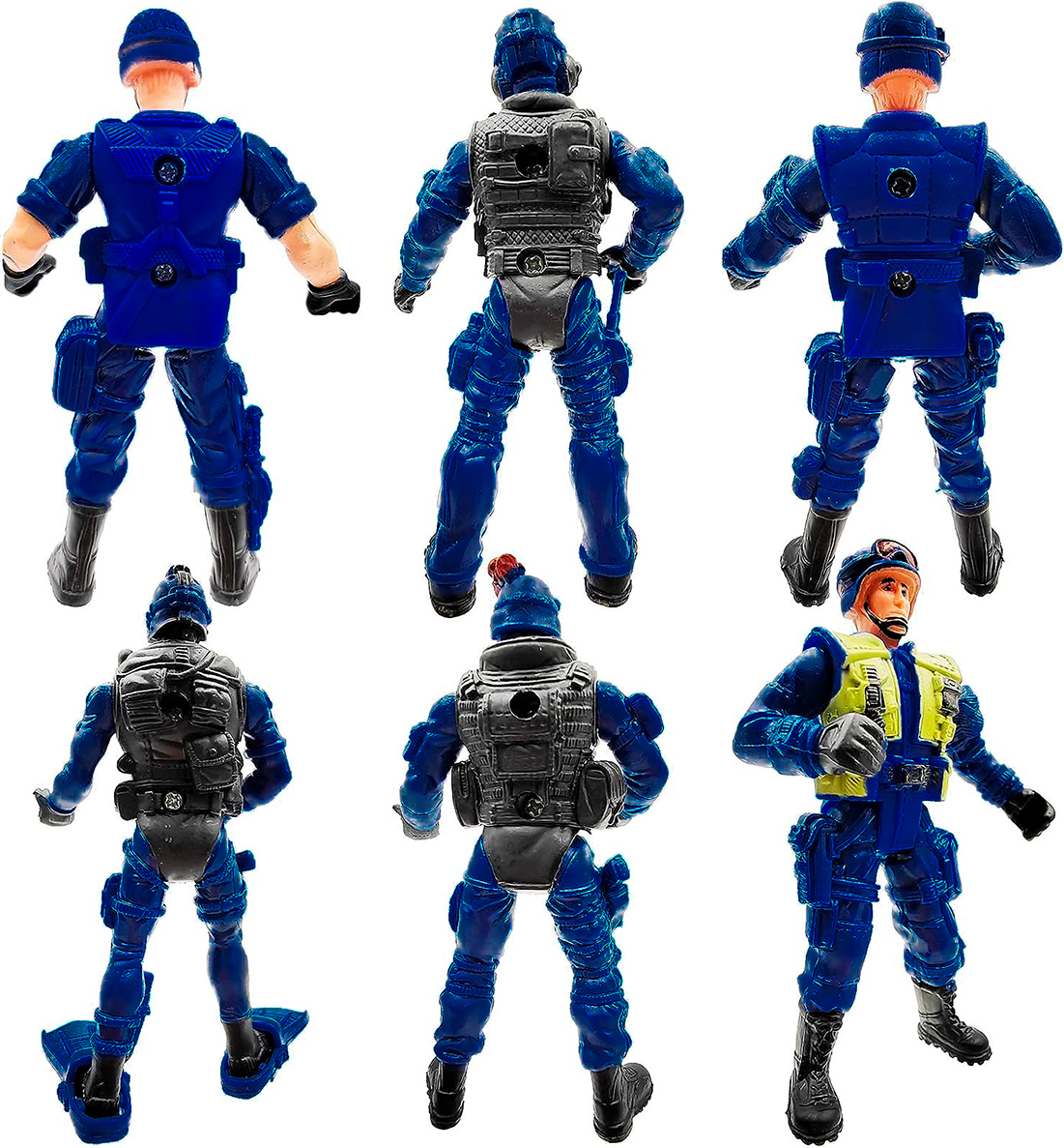 Soldado Militar Policia Swat Acción Niños Coleccionable X 6